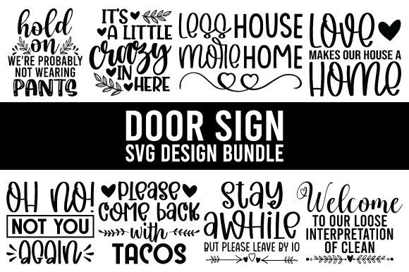 Door Sign SVG Bundle: A Designer’s Review