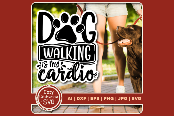 Review: Dog Walking is My Cardio Quote for Embroidery