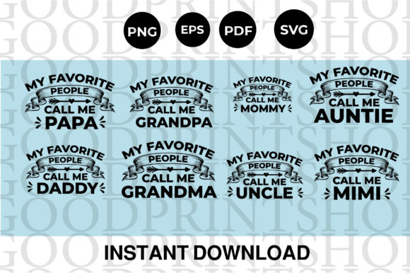 Reviewing My Favorite People, Papa Svg for Embroidery